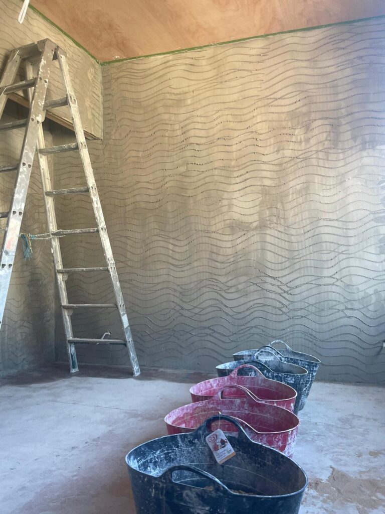 rendered walls